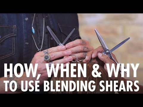 Use Blending Shears for Texturizing Hair