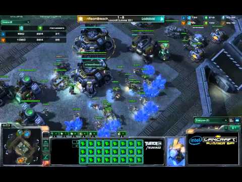 nfteamBreach vs Ladabaz | Winner Qfinal Game 2 - Intel LanCraft Summer 2011