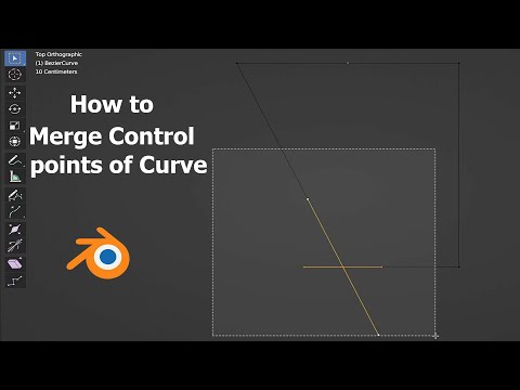 Curve Merge Control points in Blender