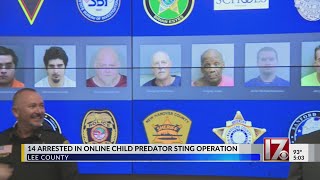 14 arrested in NC child predator sting operation