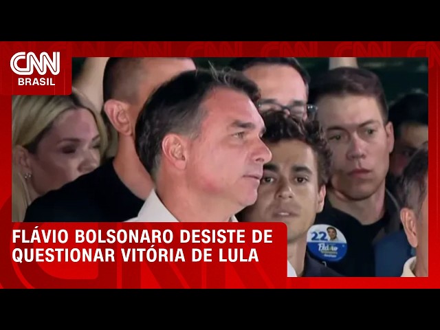 Flávio Bolsonaro desiste de questionar vitória eleitoral de Lula | HORA H