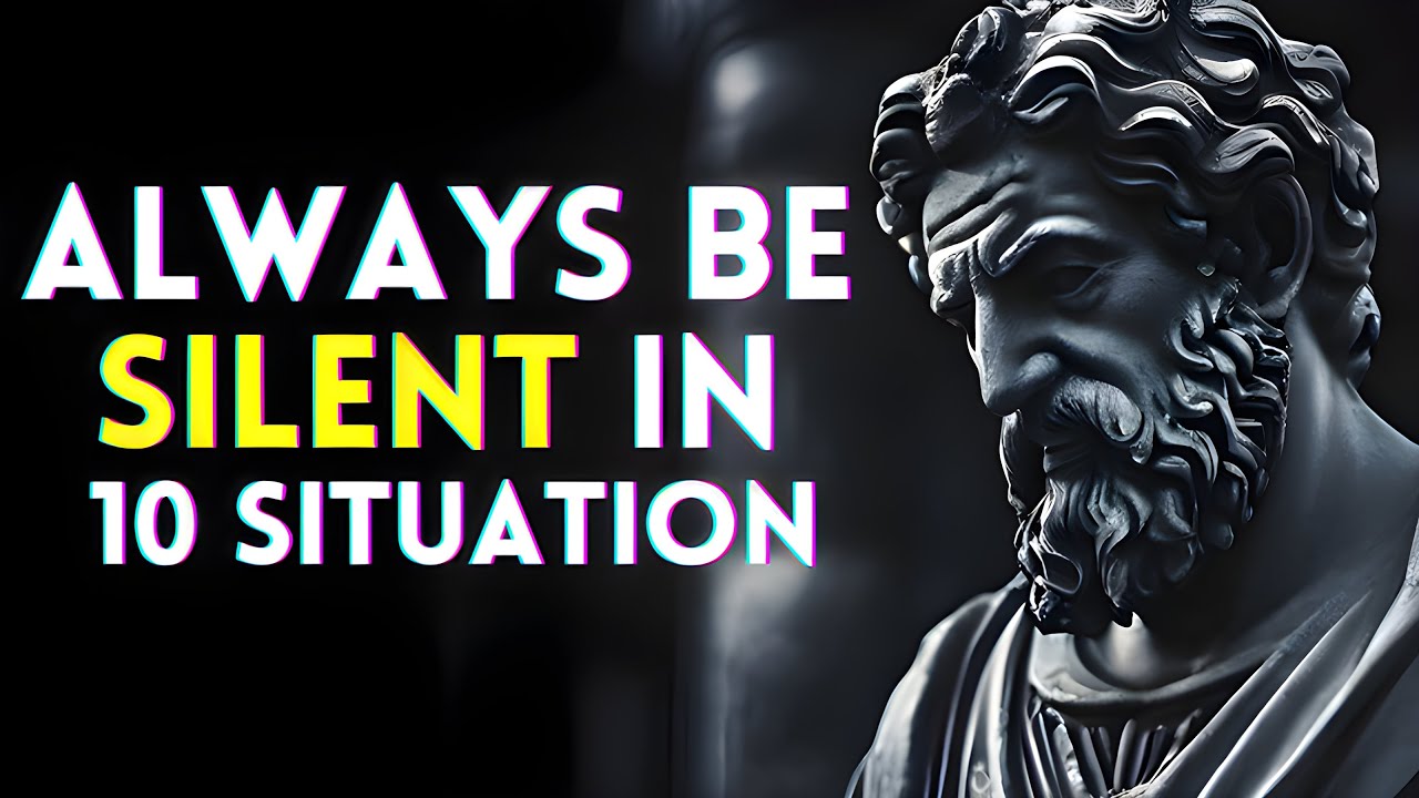 Always Be Silent In 10 Situation|Marcus Aurelius Stoicism