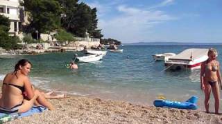 preview picture of video 'Brela, Hrvatska, Croatia, Horvátország, Podrace beach'