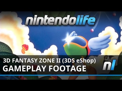 3D Fantasy Zone II Double (3DS eShop) Link Loop Land Gameplay Footage
