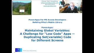 Mike's Mobile Library -- Managing Global Variables and Default Values for Galleries