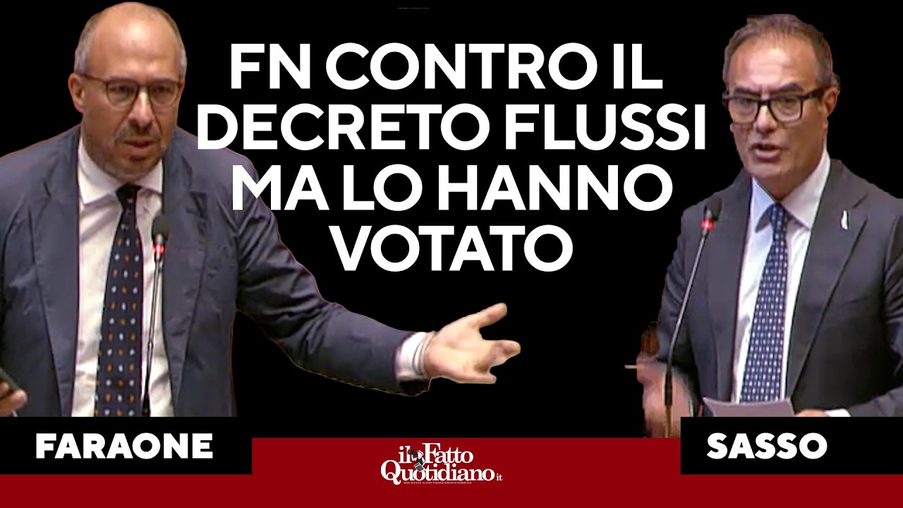 Vannacci contro il decreto flussi, ma Faraone li gela: "Lo avete votato pure voi"