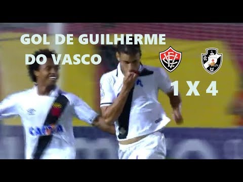 Golaço de Guilherme do Vasco no jogo Vitória 1 x 4 Vasco moleque da Base