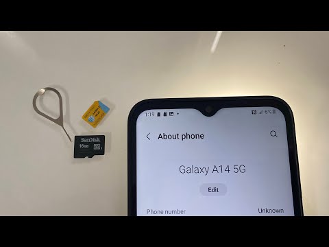 Samsung Galaxy a14 How to insert and remove Sim and SD card memory