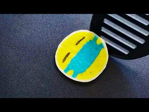 Pancake art | romantic expression Wear a mask