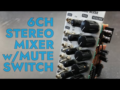 DIY EURORACK STEREO MIXER