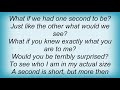 Sarah Bettens - One Second Lyrics