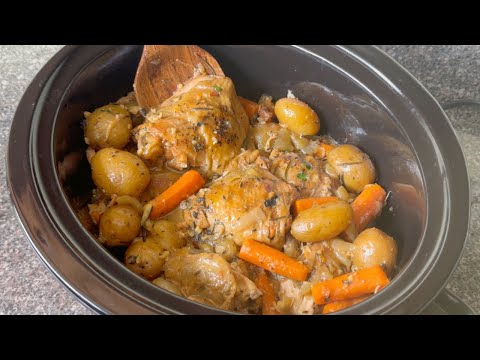 Never Any Leftovers!! Slow Cooker HONEY GARLIC CHICKEN and POTATOES