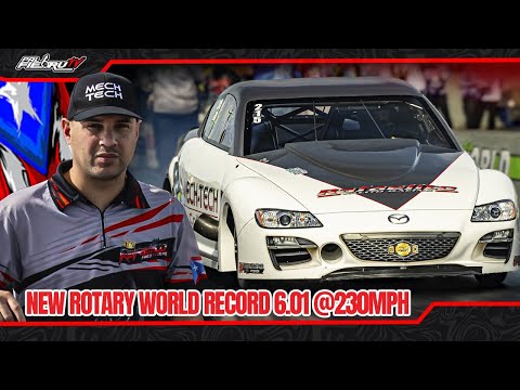 NEW ROTARY WORLD RECORD RAFAELITO RACING 6.01 @230MPH VIDEO MIX - 13B TURBO MEC FALITO X OSO TECH!!