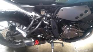 Yamaha XSR700 akrapovic low carbon pipe