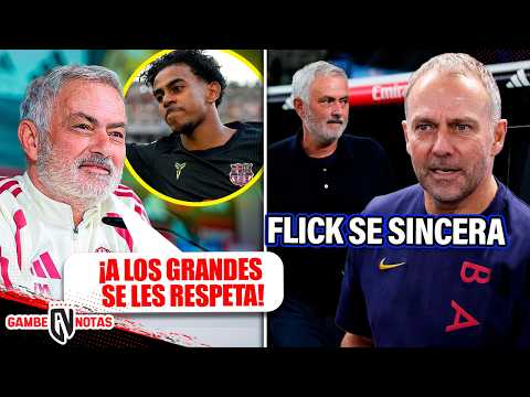 ¡Mou dice la verdad sobre Lamine!| Flick se sincera con Mourinho| Courtois elige a su sustituto