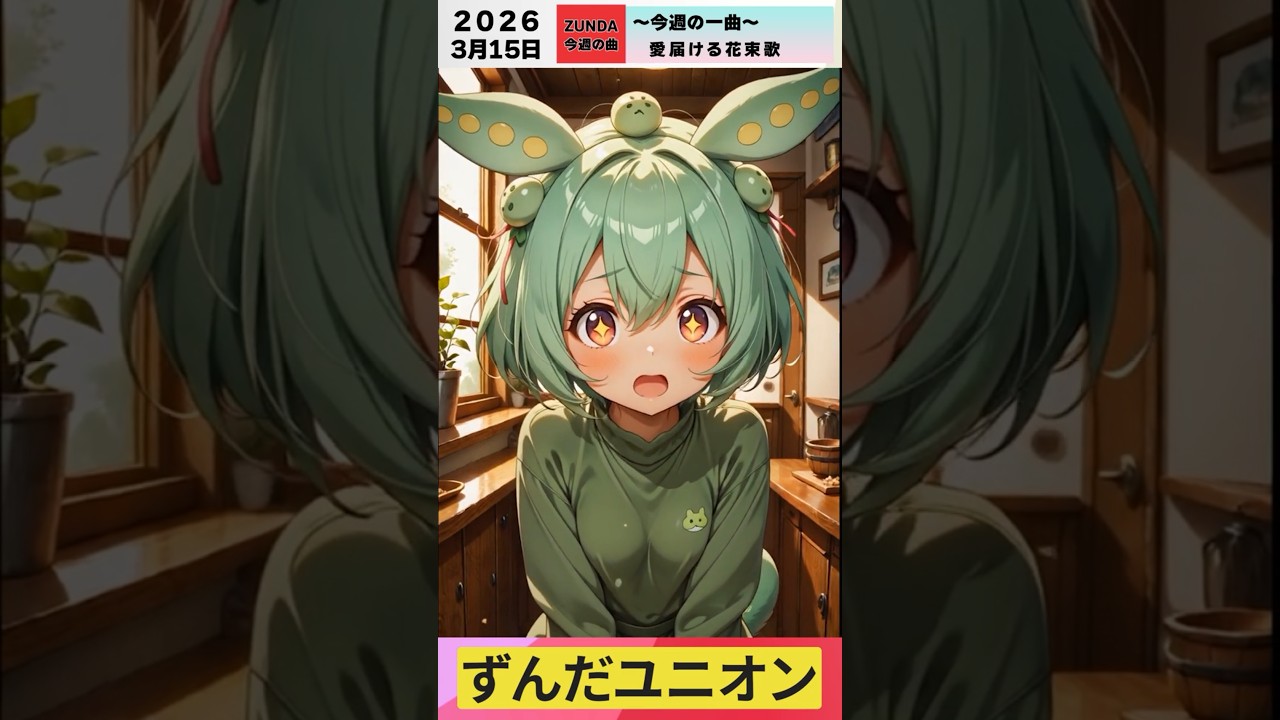 今週の一曲「愛届ける花束歌」💐✨ (2026/03/15) #95 Superfly「愛をこめて花束を」 #ずんだもん #歌ってみた #アカペラ #ずんだ 🍡 #Superfly  #花束 #感謝