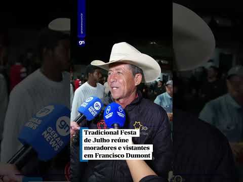Tradicional Festa de Julho reúne moradores e visitantes em Francisco Dumont