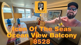 Icon Of The Seas Ocean View Balcony 8528 #iconoftheseas #royalcaribbean #roomtour