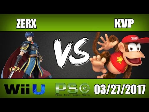 Zerx (Marth) vs KVP (Diddy Kong) Losers Round 3 Wii U - S4M