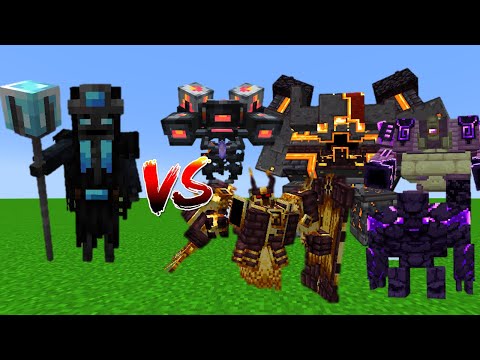 Soul Master(Work In Progess) VS L_Ender's Cataclysm Bosses - Minecraft Mob Battle