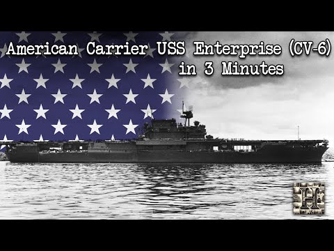 The "Grey Ghost" USS Aircraft Carrier Enterprise in 3 Minutes