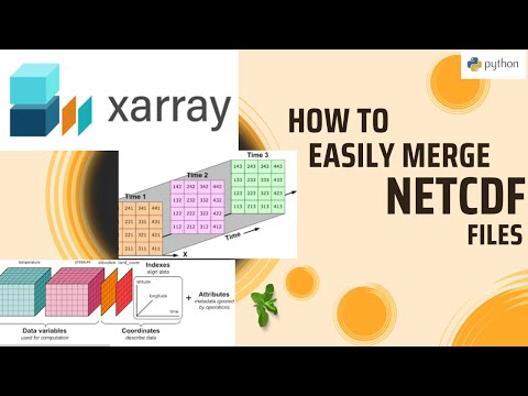 Easily Merge Multiple Netcdf Files Python Pythonprogramming Xarray