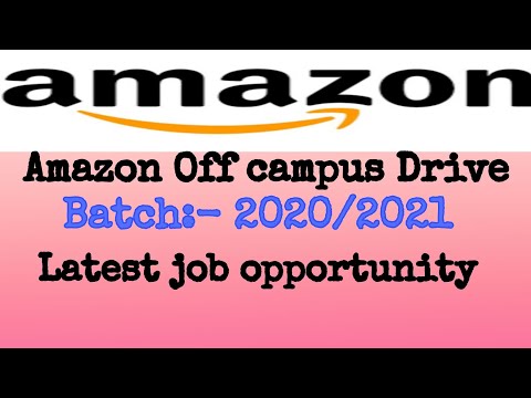Amazon Freshers Off-Campus Recruitment Drive 2021 | Amazon Job Recruitment 2021 | Amazon Hiring 2021