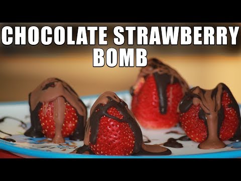चॉकलेट स्ट्रॉबेरी बॉम्ब II CHOCOLATE STRAWBERRY BOMB II BY HOME COOK KRITIKA SHARDA II