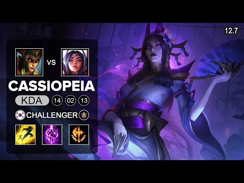 Cassiopeia vs Irelia Top - KR Challenger - Patch 12.7 Season 12