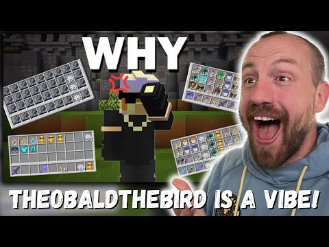 WATCHING TheobaldTheBird for the FIRST TIME! (Can I survive the dumbest mace PVP kits? REACTION!)