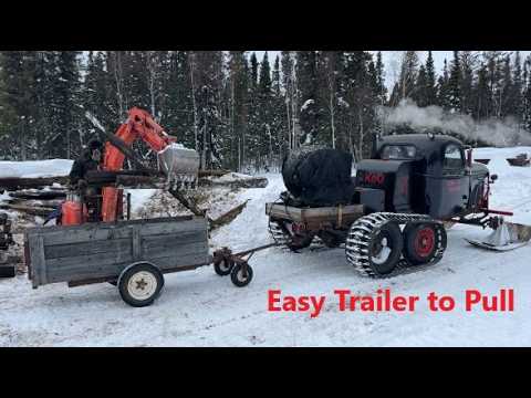Snow Truck Firewood Hauling With Right Size Trailer Feb 14 2026