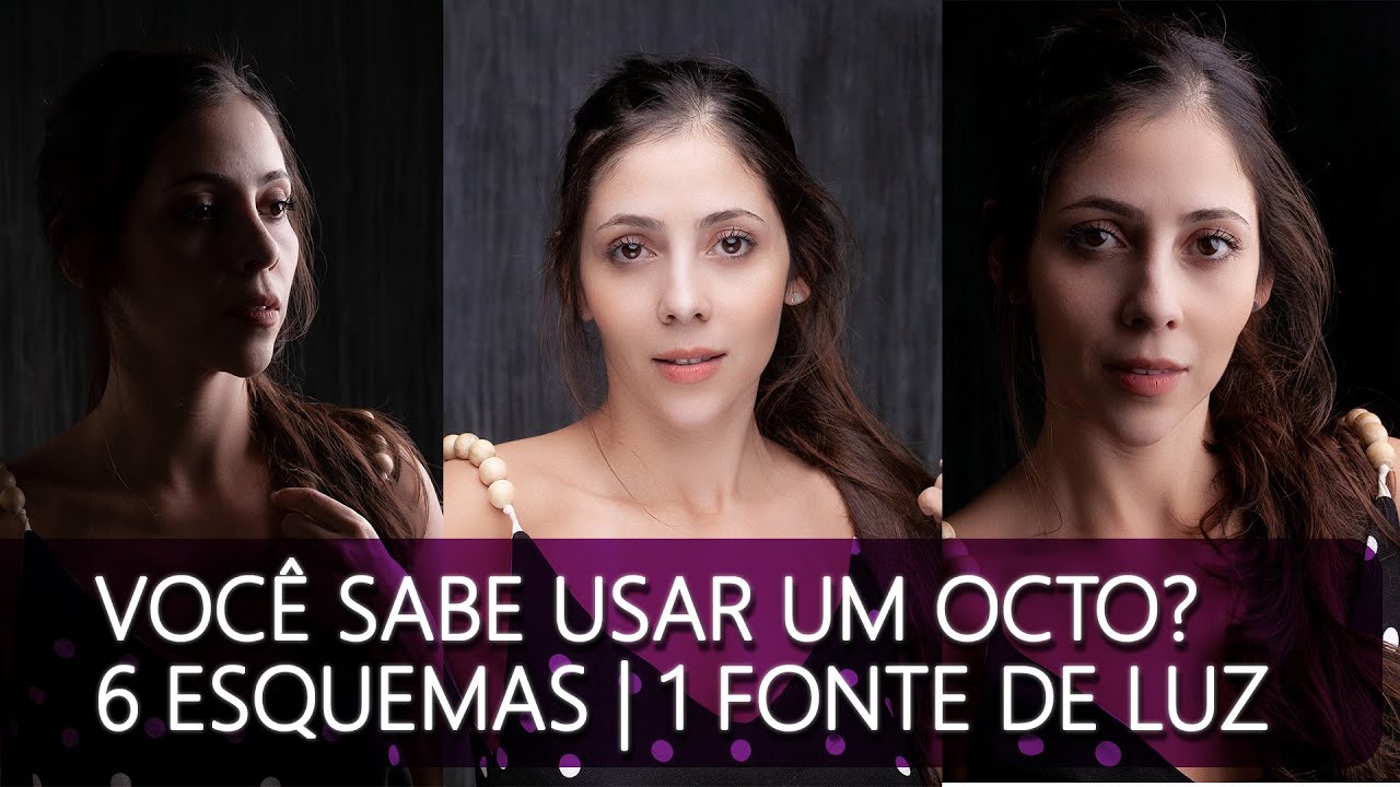 Como usar um Octa ( softbox) de 6 maneiras diferentes - fotografando com uma luz - #octo #softbox