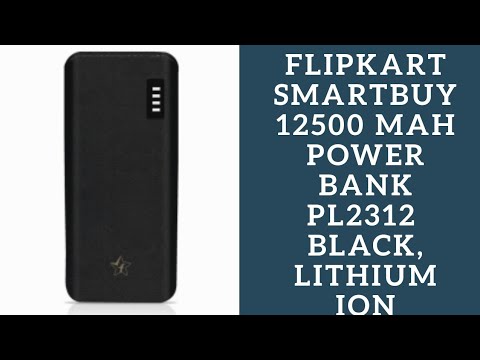 Flipkart SmartBuy 12500 mAh Power Bank PL2312  Black, Lithium ion