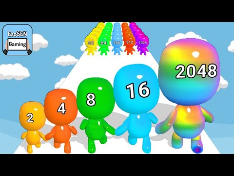 Man Runner 2048 Gameplay Walkthrough | Satisfying Mobile Games | Playing 999 | MAX LEVEL #1