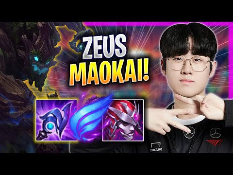 ZEUS IS SO CLEAN WITH MAOKAI! - T1 Zeus Plays Maokai JUNGLE vs Trundle! | Season 2023