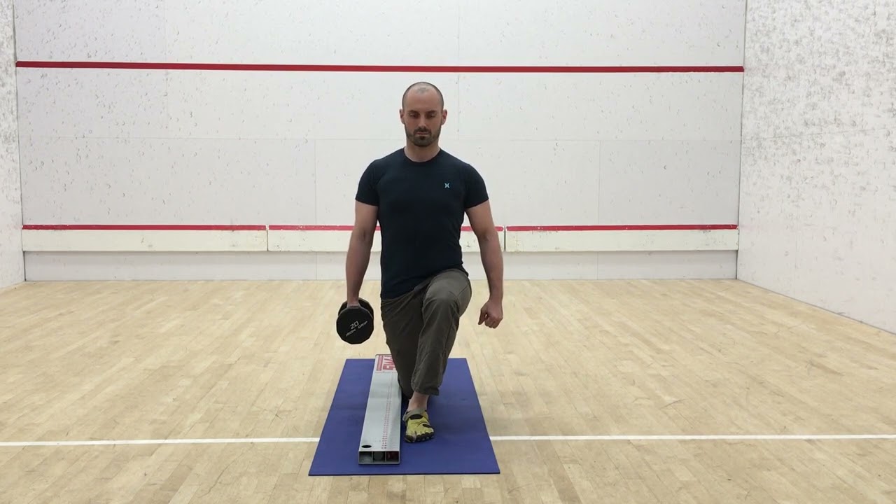 3. In Line Half Kneeling Suitcase Hold (Front View)