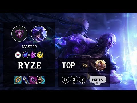 Ryze Top vs Jayce - KR Master Patch 10.10