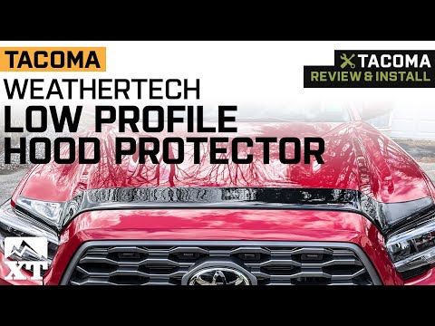 2016-2022 Tacoma Weathertech Low Profile Hood Protector; Dark Smoke Review & Install