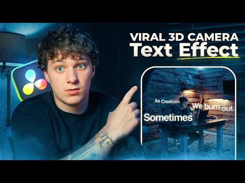 How To Create Viral 3d Text Animation In DaVinci Resolve