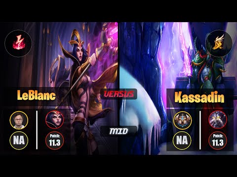Jensen LEBLANC (Mid) [Electrocute] VS KASSADIN - Challenger NA Patch 11.3