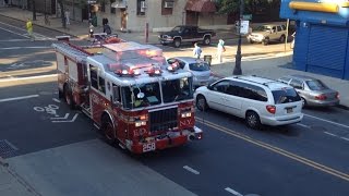 FDNY - Engine 258 Responding with Nice Siren and Airhorn Usage