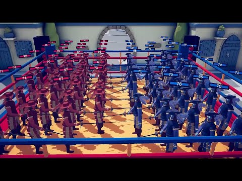 30x vs 30x UNIT ALL FACTION IN THE RING  - Totally Accurate Battle Simulator | TABS