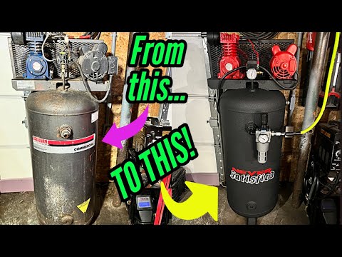 AIR COMPRESSOR RESTORATION PART 2 | * BETTER THAN NEW*