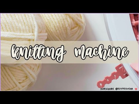 Вязальная машина! Шапка за 30 минут! #whitehat #knitting #sentro #knittingmachine #hobby #cozyvlog