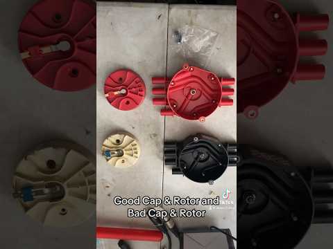 Distributor Cap & Rotor Good/Bad Comparison #distributor #ignitionsystem #v6 #vortec #l35