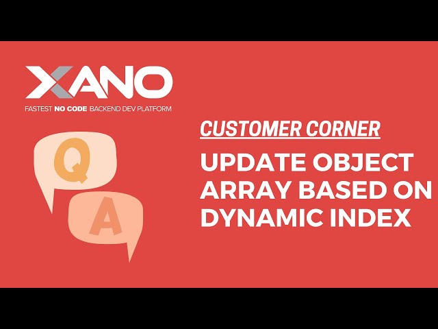 Updating an object array based on dynamic index