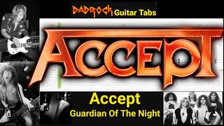 Guardian Of The Night - Accept - Guitar + Bass TABS Lesson