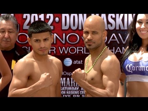 Showtime Boxing - Weigh-In: Mares vs. Morel - Abner Mares, Eric Morel, Anselmo Moreno, David De La Mora - Boxeo