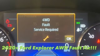 2020 Explorer How to replace AWD Module