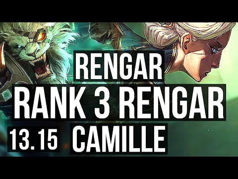 RENGAR vs CAMILLE (TOP) | 11/0/3, Rank 3 Rengar, Legendary | KR Grandmaster | 13.15